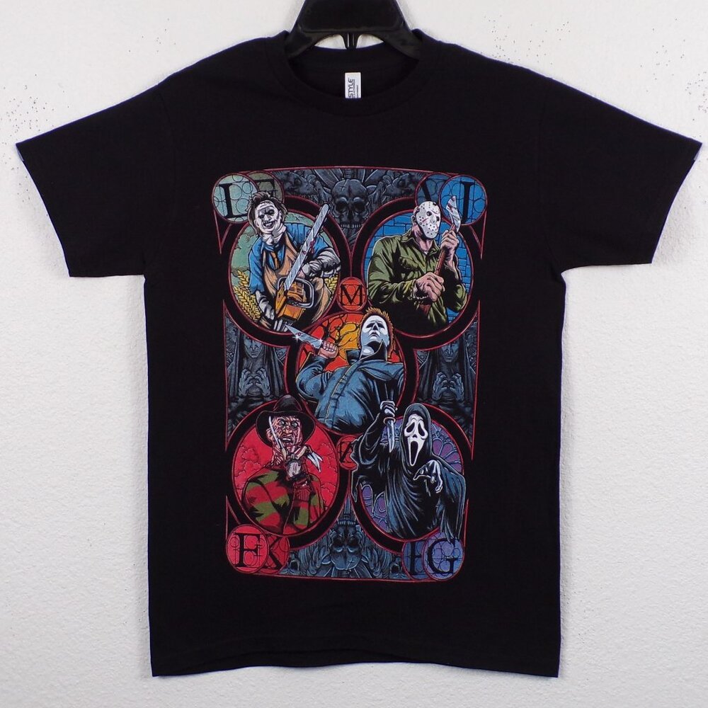 "5 Guys Of Horror" Unisex Silkscreen T-Shirt – Small–3XL